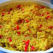 Saffron Rice and Red Pepper Pilaf